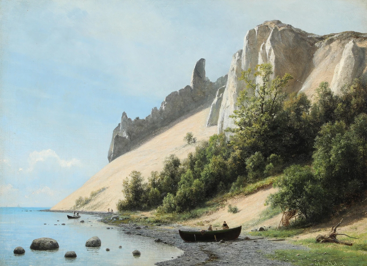 Una vista di Sommerspiret su Møens Klint, 1887